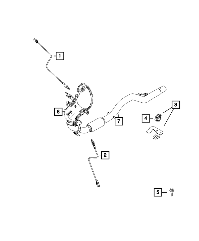 68439519AA - Electrical: Oxygen Sensor for Mopar Image
