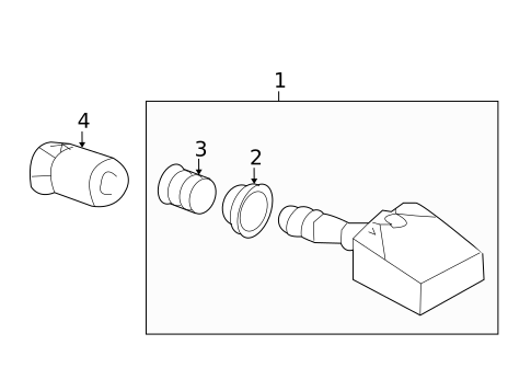 Tire Pressure Monitor Components for 2014 Nissan Rogue Select #0