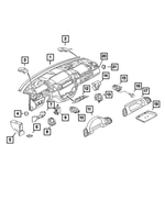 5122955AA - Instrument Panel and Radios and Consoles: Windshield Seal for Dodge: Sprinter 2500, Sprinter 3500 Image