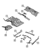 68592984AE - Body Sheet Metal Except Doors: Front Floor Pan for Mopar Image
