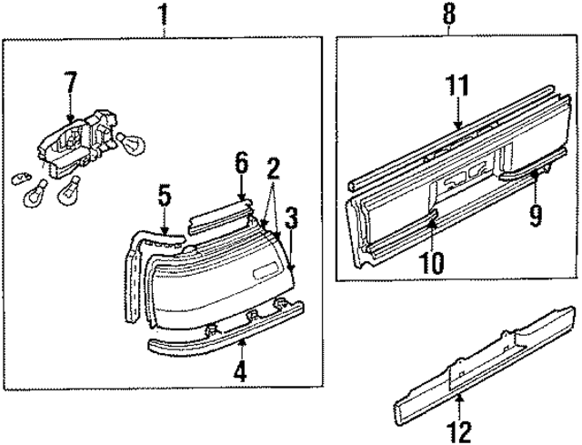 8DG951160 - : Tail Lamp Assembly for Mazda Image