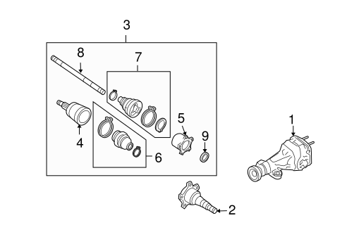 Axle & Differential for 2006 Infiniti FX35 | Infiniti of