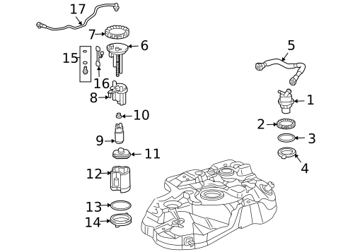Fuel System Components for 2007 Lexus RX350 #1