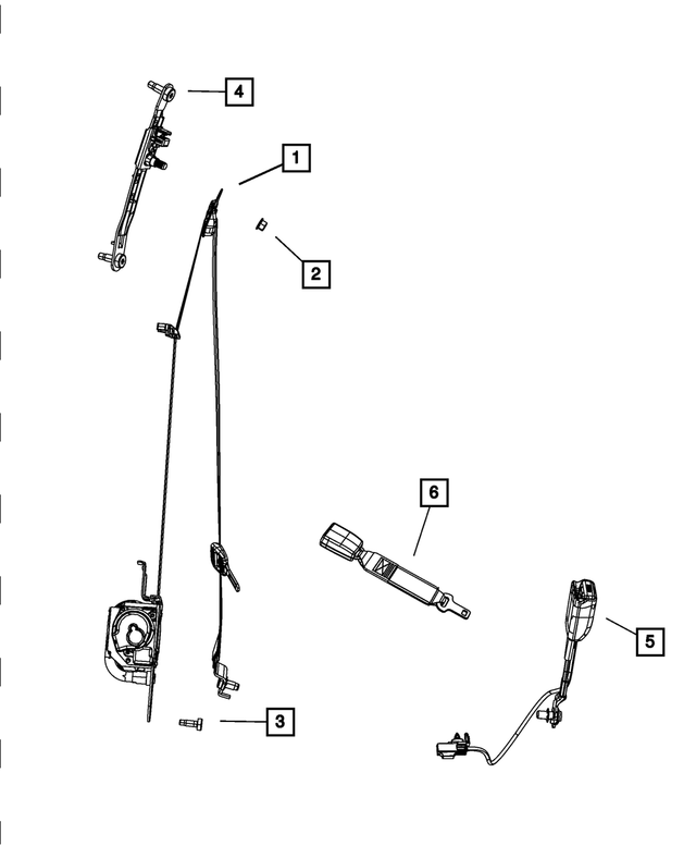 6509460AA - Restraints: Hex Nut for Mopar Image
