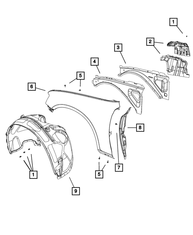 68043205AD - Body Sheet Metal Except Doors: Blocker Foam, Left for Mopar Image