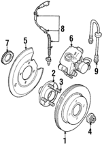 F7RZ2C026CA - Brakes: Rotor for Ford: Contour | Mercury: Cougar, Mystique Image