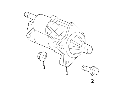 Starter for 2011 Chrysler 200 #0