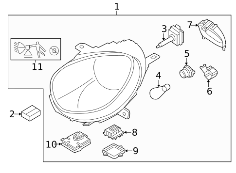 Bulbs - Chassis for 2013 Mini Cooper #3