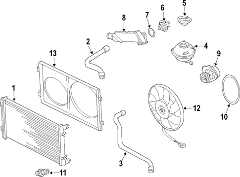 Cooling System for 2012 Audi A3 Quattro #0