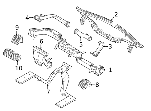 Ducts for 2016 Ford Police Interceptor Utility #0