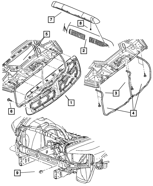 5JY10PR4AF - Cooling: Radiator Grille for Mopar Image image