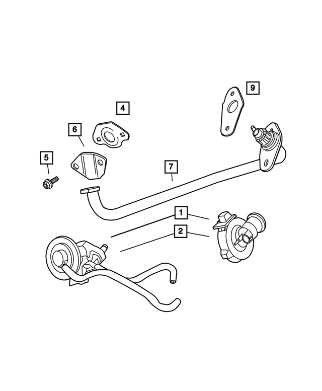 4861648AB - Emission Systems: Egr Tube for Mopar Image image