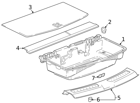 Interior Trim - Rear Body for 2023 Buick Enclave #0