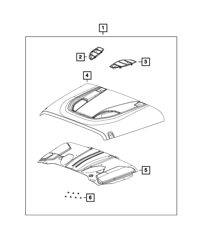 82214418 - Mopar Accessories - Component Parts: Vehicle Hood Kit for Mopar Image image