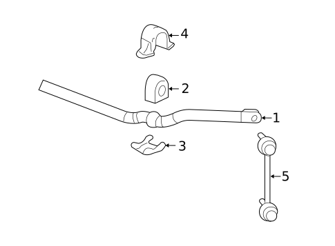 Stabilizer Bar & Components for 2009 Cadillac STS #2
