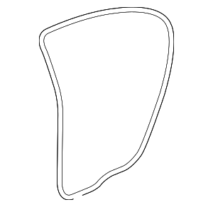 25815060 - : Medium Cashmere Rear Driver Side Door Weatherstrip for GM Image