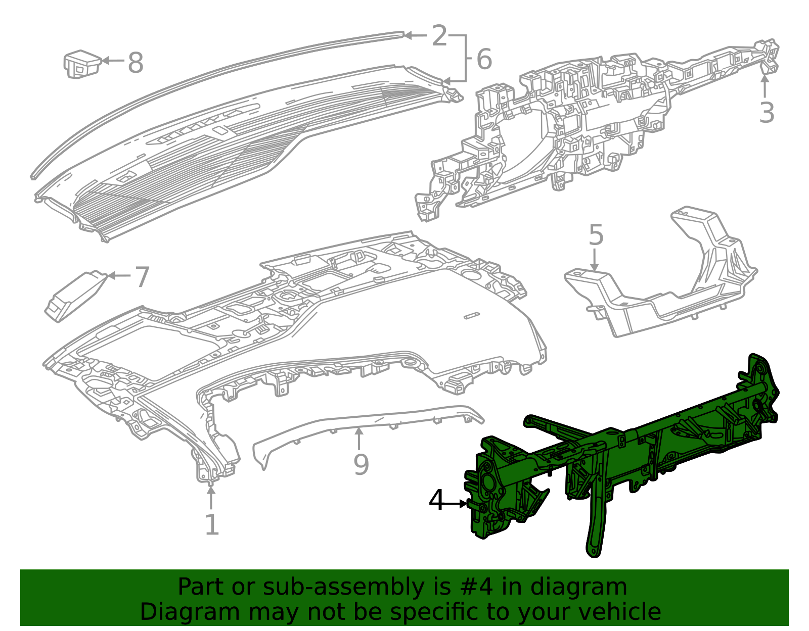 Reinforced Beam 86524527 | OEM Parts Online