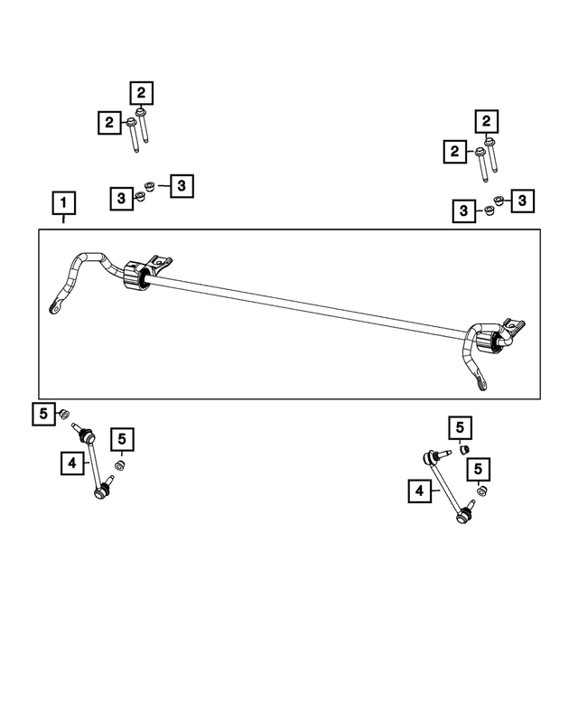 68413985AB - Rear Suspension: Stabilizer Bar Link, Left for Jeep: Grand Cherokee, Grand Cherokee L Image