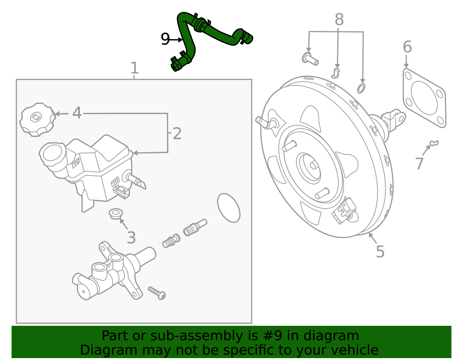 2020-2025 Hyundai Sonata Brake Vacuum Hose 59130-L1200 | OEM Parts