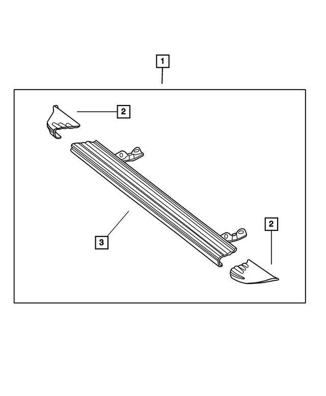 82206241 - Mopar Accessories - Component Parts: Full Running Board Kit for Mopar Image
