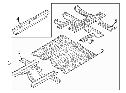Floor & Rails for 2024 Kia Sorento #0