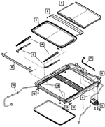 1AQ73BD1AA - Body Sheet Metal Except Doors: Sunroof Sunshade for Mopar Image