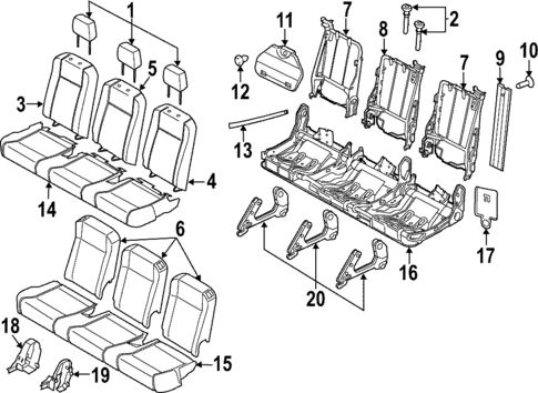 Third Row Seats for 2019 Ford Transit-150 #2