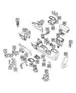 5UX55LXHAA - : Floor Console Panel, Left for Mopar Image