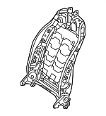 9101016 - Body: Seat Back Frame for Mercedes-Benz Image
