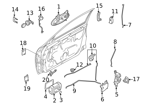Door for 1999 Nissan Altima #0