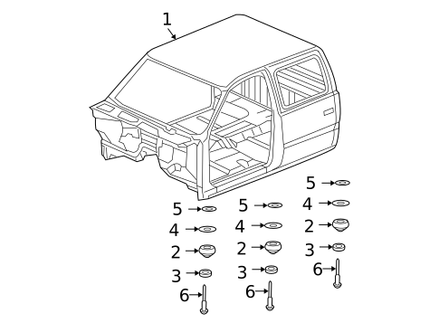 Cab Assembly for 2005 GMC Sierra 2500 HD #0