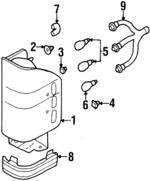 8972893310 - : 1998-2002 Honda Passport - Tail Lamp Assembly for Honda: Passport Image