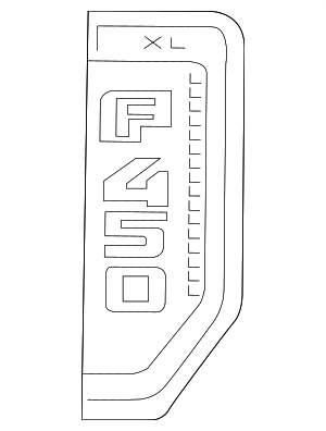 2017-2022 Ford F-450 Super Duty Fender Emblem hc3z16720ae | TascaParts.com