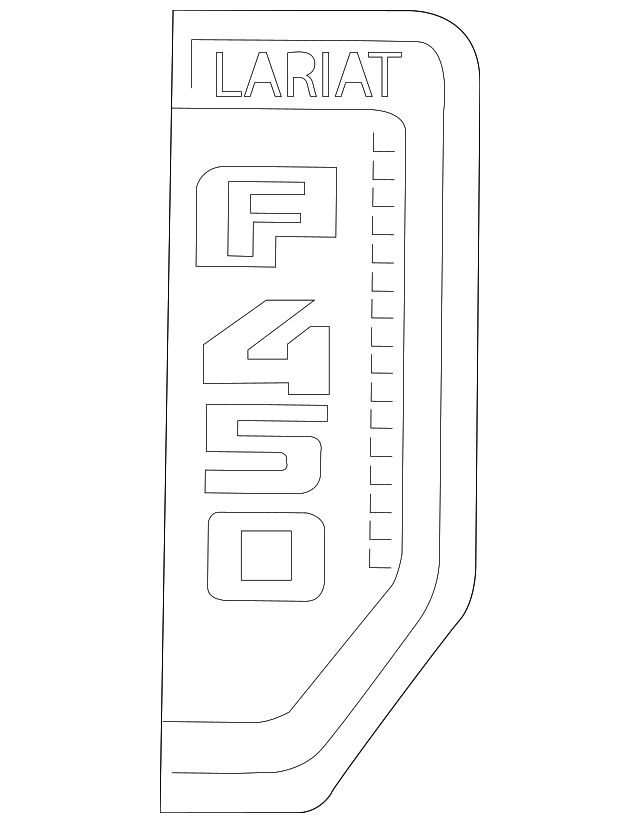 2017-2022 Ford F-450 Super Duty Fender Emblem HC3Z-16720-CE | Tom's ...