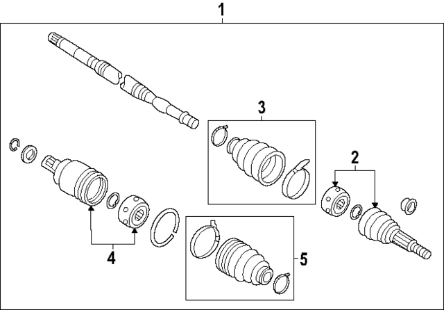 391007JA0A - Suspension: Axle Assembly for Infiniti Image