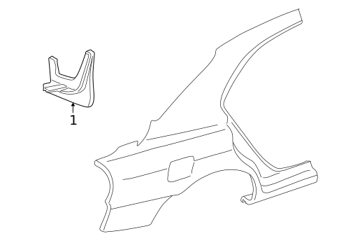 Exterior Trim - Quarter Panel for 2005 Kia Optima #0