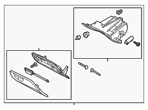 F1EZ5806024FD - : Glove Box Assembly for Ford: Focus Image