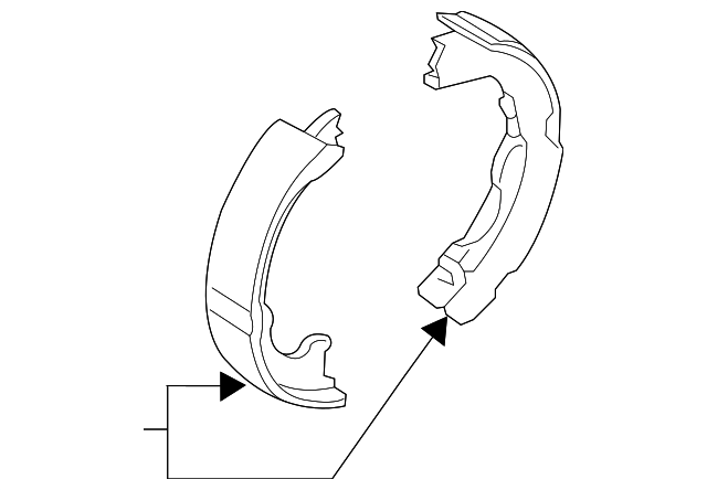 CL3Z-2648-B - Park Brake Shoes 2012-2020 Ford F-150 | Ford Parts