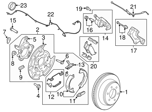 Disc Pads & Brake Shoes for 2015 Ford F-150 Genuine OEM Ford Parts