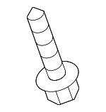 N91206801 - Body: Hinge Screw for Volkswagen: Atlas, Atlas Cross Sport, e-Golf, Golf, Golf Alltrack, Golf R, Golf SportWagen, GTI, ID.4, Taos, Tiguan Image