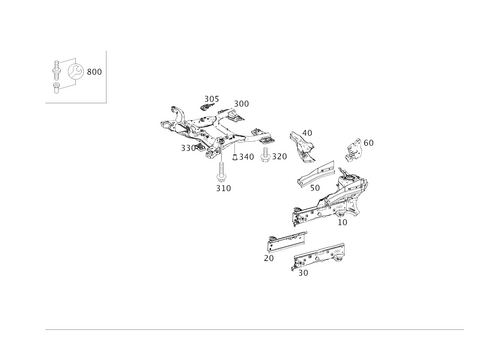 Wheelhouse, Front Subframe for 2016 Mercedes-Benz B250e #0