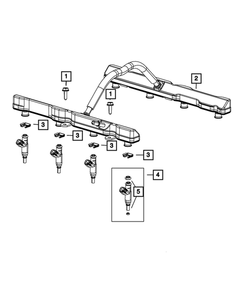 Fuel Rail and Injectors for 2019 Ram 1500 #0