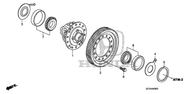 AT Differential (2WD) for 2008 Honda Element #0