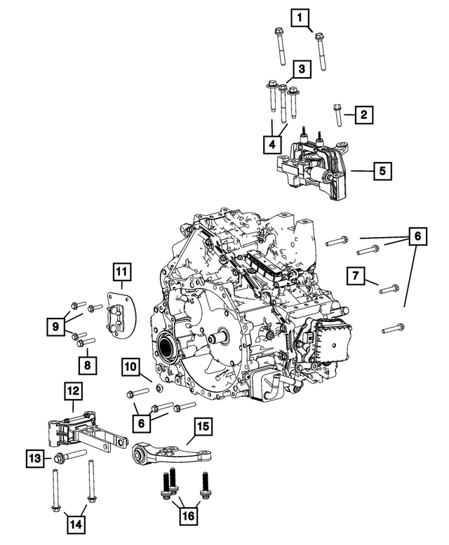 68545141AB - : Torque Reaction Strut for Mopar Image
