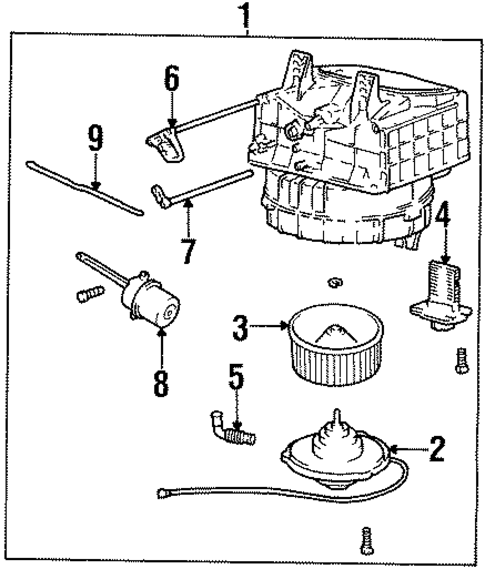 Blower Motor & Fan for 2001 Hyundai Tiburon #0