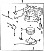 9710029001 - HVAC: Blower Assembly for Hyundai: Elantra, Tiburon Image