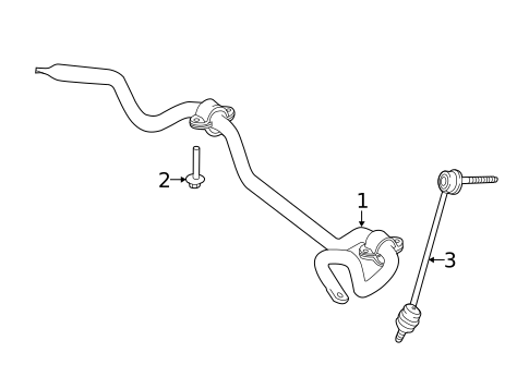 Stabilizer Bar & Components for 2025 Mercedes-Benz SL 55 AMG&reg; #2