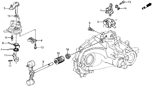 MT Shift Arm - Shift Lever ('90-'91) for 1991 Honda Prelude #0