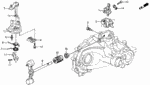 24474PK5000 - Transmission - Manual: BOOT, SHIFT LEVER for Honda Image