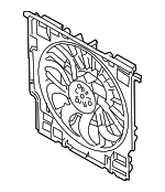 17428666817 - : Engine Cooling Fan Assembly for BMW: 330i, 330i xDrive, iX Image